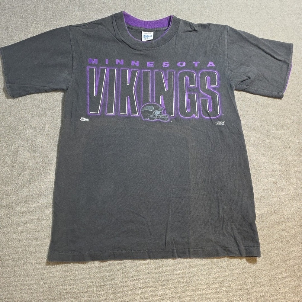 Vtg 90s Minnesota Vikings Salem Sportswear‎ T Shirt USA Made Mens M NFL